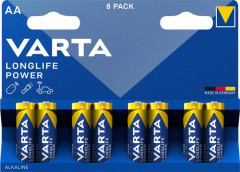 Batria, AA tukov, 8 ks, VARTA "Longlife Power"