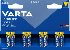 Batria, AAA mikro, 8 ks, VARTA "Longlife Power"
