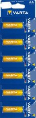 Batria, AA tukov, 6 ks, po jednom trhaten, VARTA "Longlife Kartella"