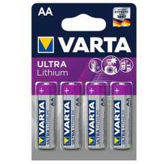 Batria, AA, tukov, 4 ks, ltiov, VARTA "Ultra Lithium"