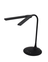 Stolov lampa, LED, 6 W, ALBA "Ledtwin", ierna