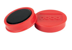 Magnetky, magnetick, pre biele tabule, 38 mm, 4 ks, NOBO, erven