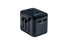 Cestovn adaptr, univerzlny, 2xUSB, VERBATIM "UTA-01"