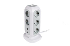 Predlovac kbel, stojat, 11 zsuviek, 2xUSB-A, 2xUSB-C, VERBATIM "EUPT-01"