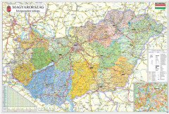 Podloka na stl, obojstrann, STIEFEL "Mapa Maarska/Automapa Maarska"- vrobok v MJ