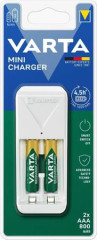 Nabjaka batri, AA/AAA, 2x800 mAh AAA, VARTA "Mini"