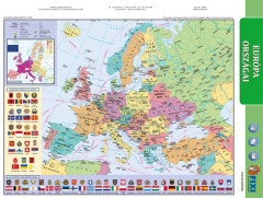Uebn pomcka, A4, STIEFEL "Eurpa domborzata/Eurpa vaktrkppel" - "Pohoria Eurpy/Slep mapa Eurpy" - vrobok v MJ