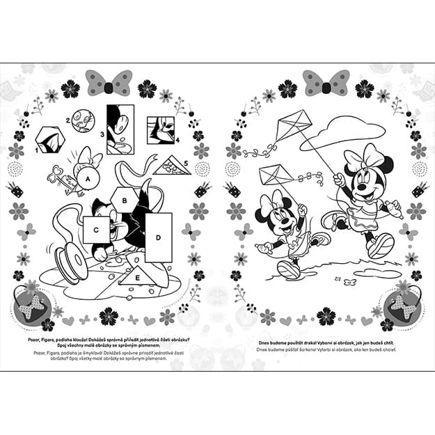 Vymaľovánky A4 JM Minnie2