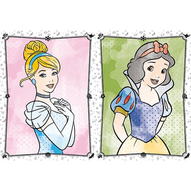 Vymaľovánky A4 vodové Princezné