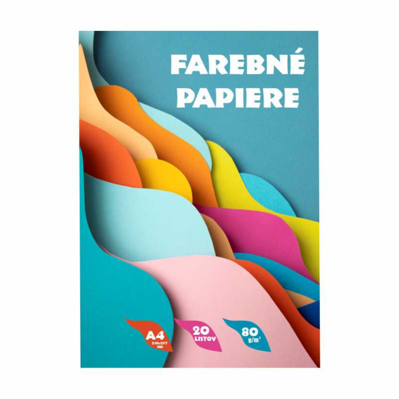 Papier farebný 20 listový