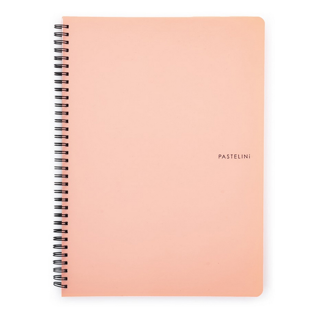 Špirálový zošit A4 60l linajkový PASTELINI marhuľa