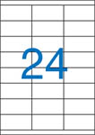 Etikety samolepiace 70x36mm /24ks na hárku