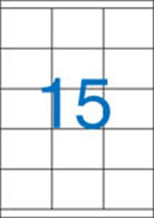 Etikety samolepiace 70x50,8mm /15ks na hárku