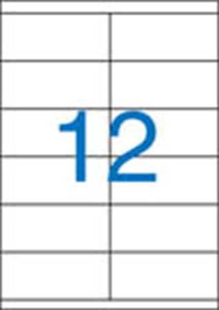 Etikety samolepiace 105x48mm /12ks na hárku