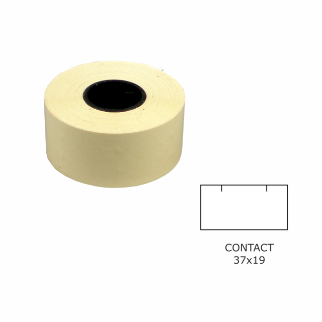 Etikety cenové 37x19 CONTACT biele