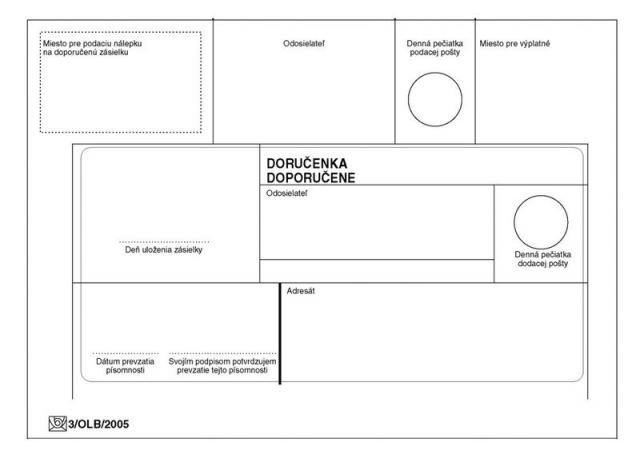 Obálka B6 doporučene NCR