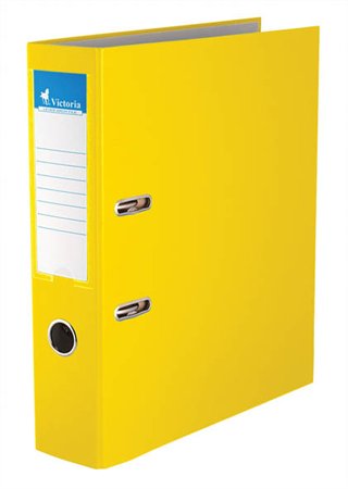 Zakladač pákový VICTORIA 7,5cm žltý bez kovania