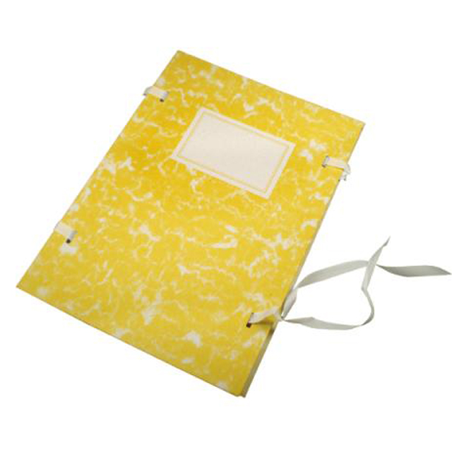 Spisová doska A4 mramor žltá