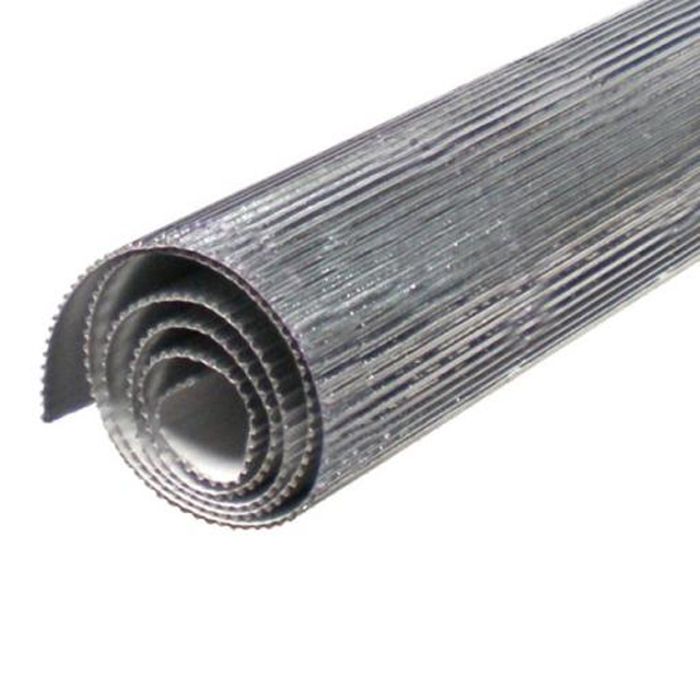 Vlnitý kartón 50x70 strieborná metalíza