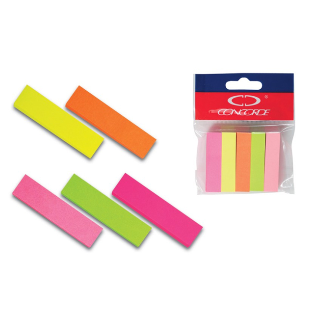 Záložky samolepiace neon 4x100l