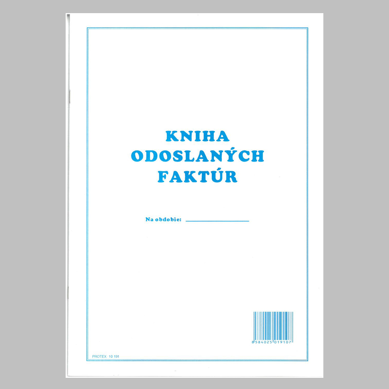 Kniha odoslaných faktúr A4,720 položiek,40list.10191