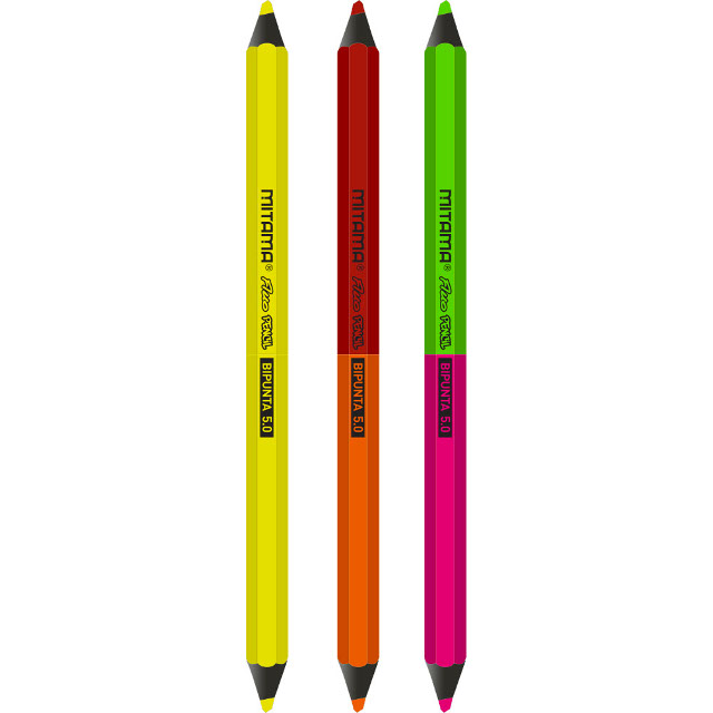Ceruzka MITAMA obojstranná mix farieb