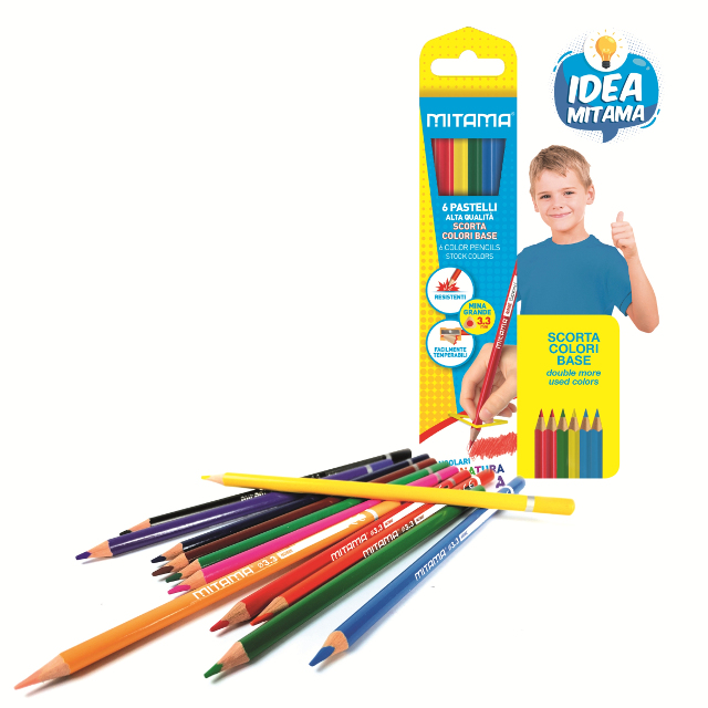 Pastelky trojhranné MITAMA /6