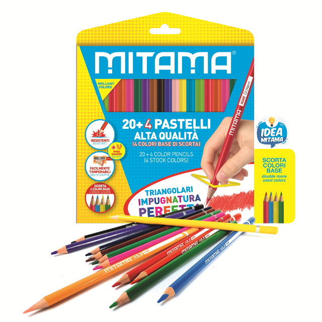 Pastelky trojhranné MITAMA /24