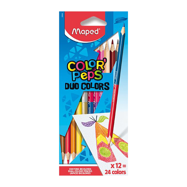 Pastelky MAPED/12 DUO trojuholníkový tvar