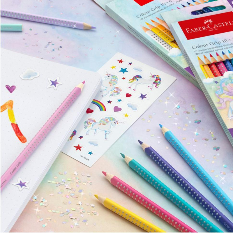 Pastelky Faber Castell Colour GRIP/18+6 Unicorn Sparkle