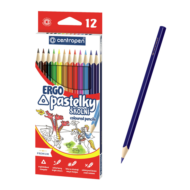 Pastelky CENTROPEN 9521/12 trojuholníkový tvar