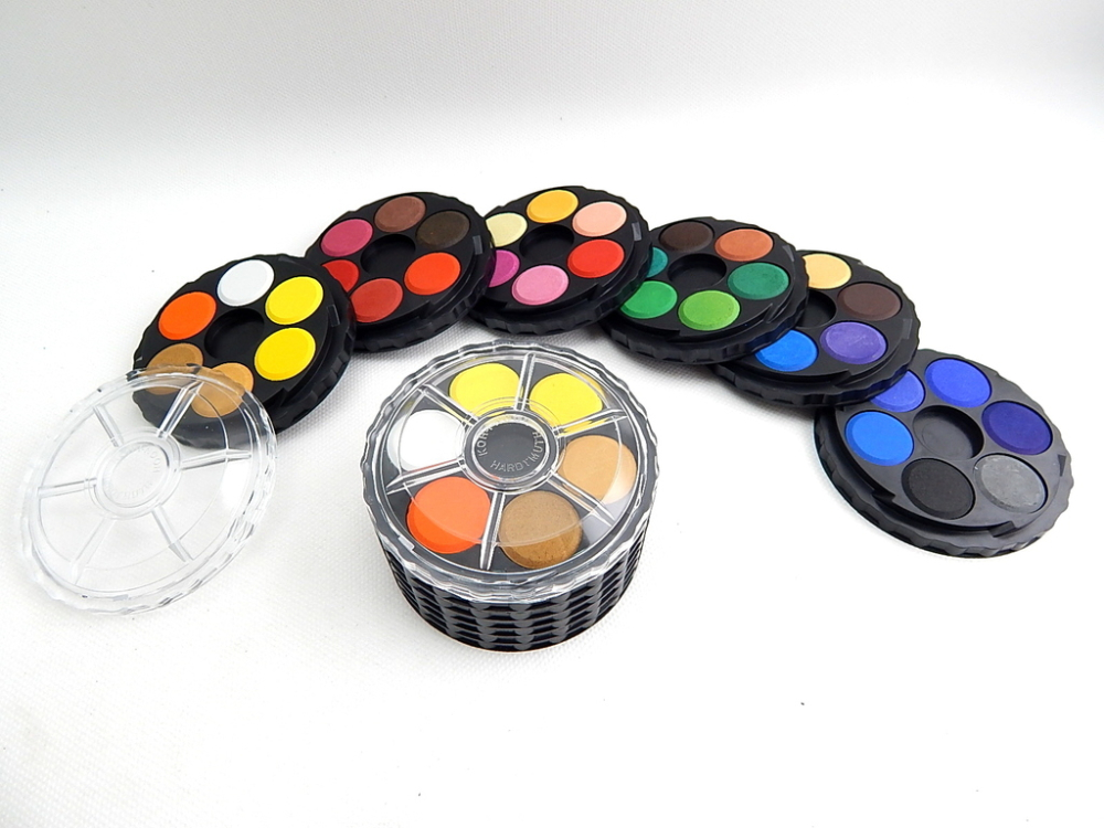 Vodové farby KOH-I-NOOR 36 farieb 22,5mm 171509