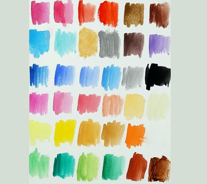 Vodové farby KOH-I-NOOR 36 farieb 22,5mm 171509