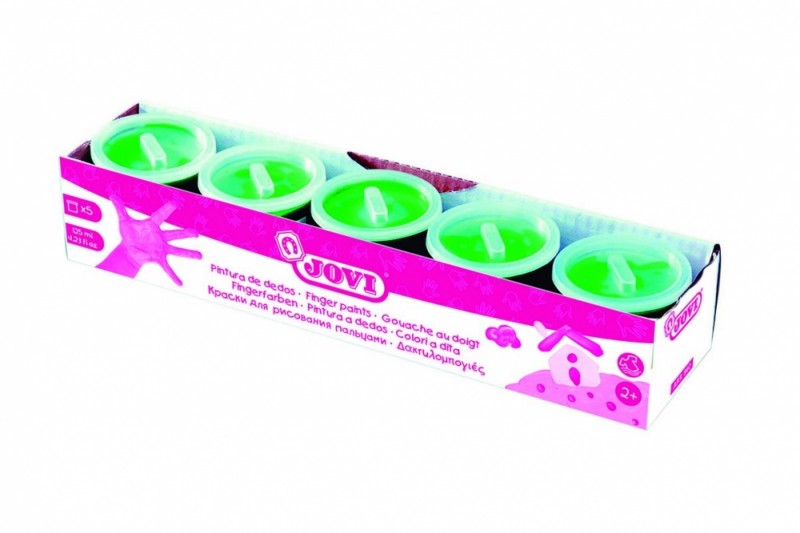 Vodové farby prstové JOVI 5x125ml 560