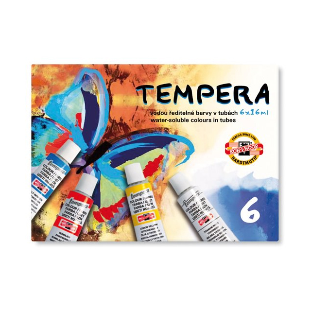 Temperové farby KOH-I-NOOR 6ks 162501