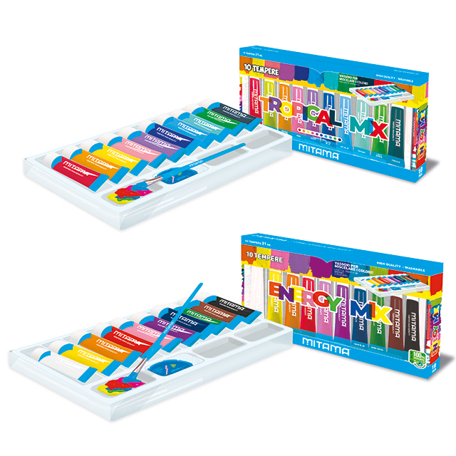 Temperové farby MITAMA Tropical/Energy mix