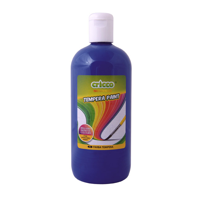 Temperová farba CRICCO 500ml tmavo modrá