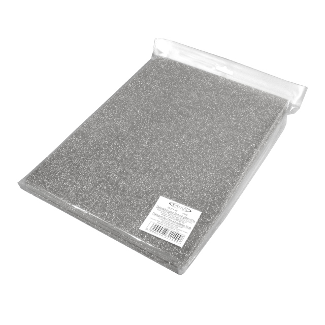 Mosgumi A4 glitter strieborný /10ks