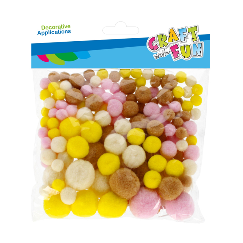 Hobby CraftFun pompom farebné 531817