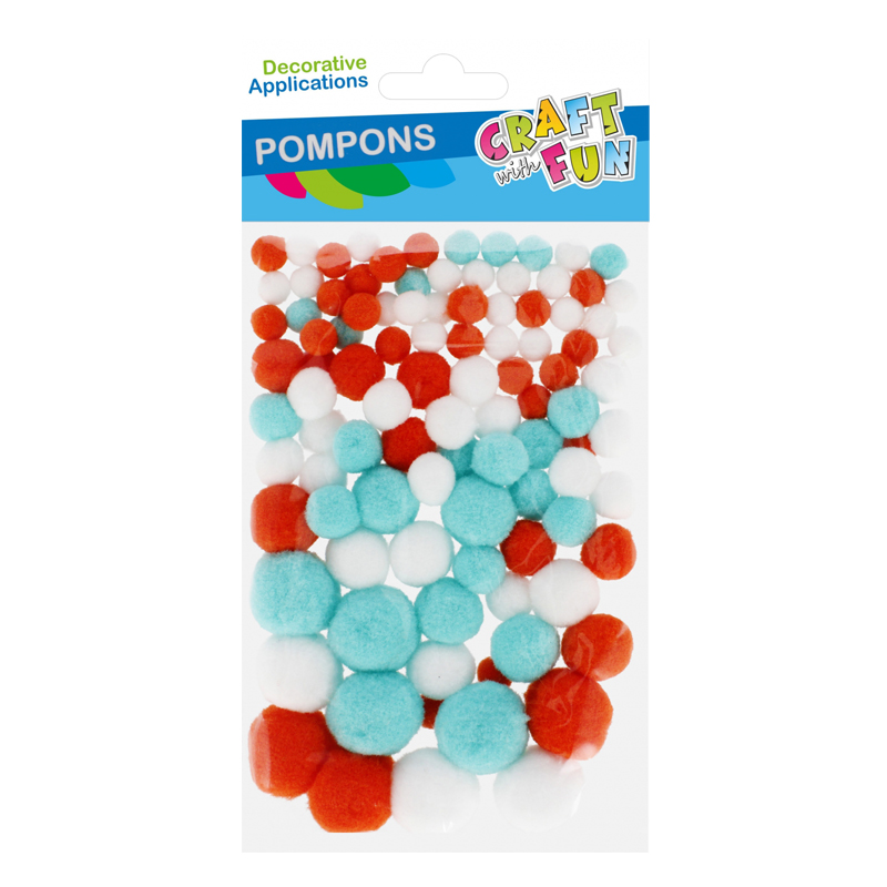 Hobby Craftfun pompom farebné 545791