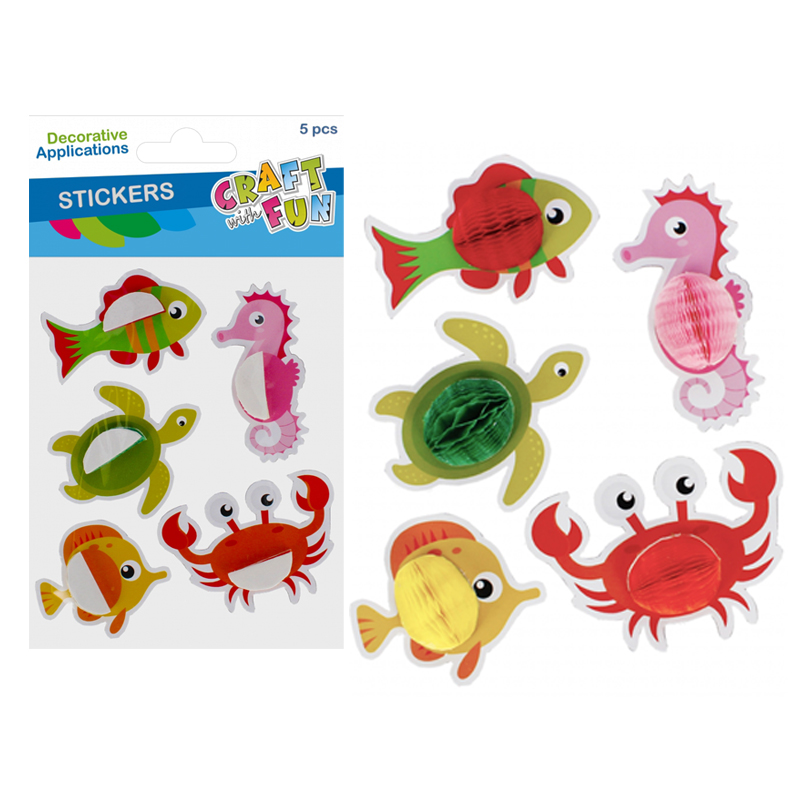 Hobby CraftFun samolepky morské zvieratá 545797