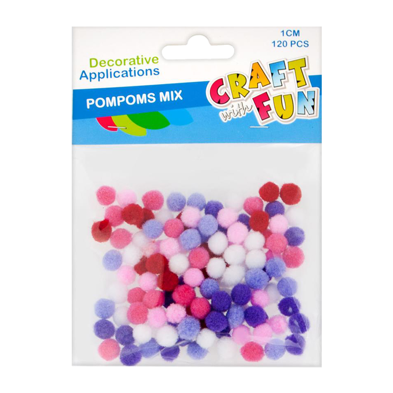 Hobby CraftFun pompom farebné 439300