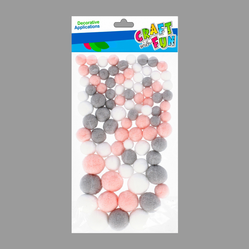 Hobby CraftFun pompom farebné 501476
