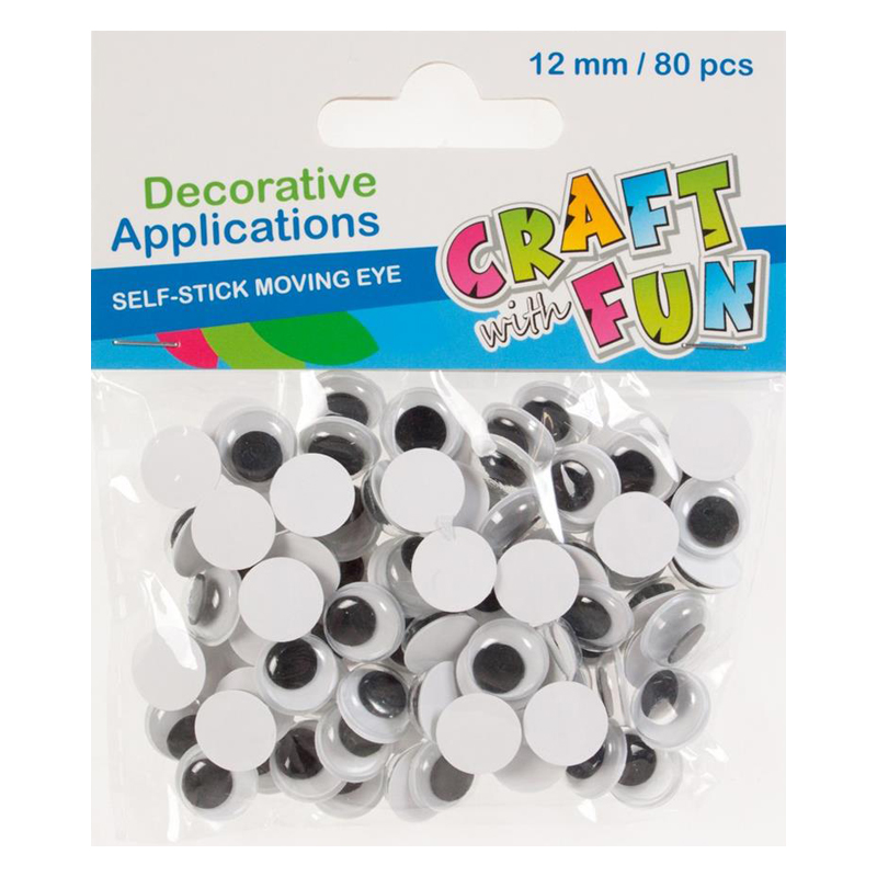 Hobby CraftFun oči 12mm 383654