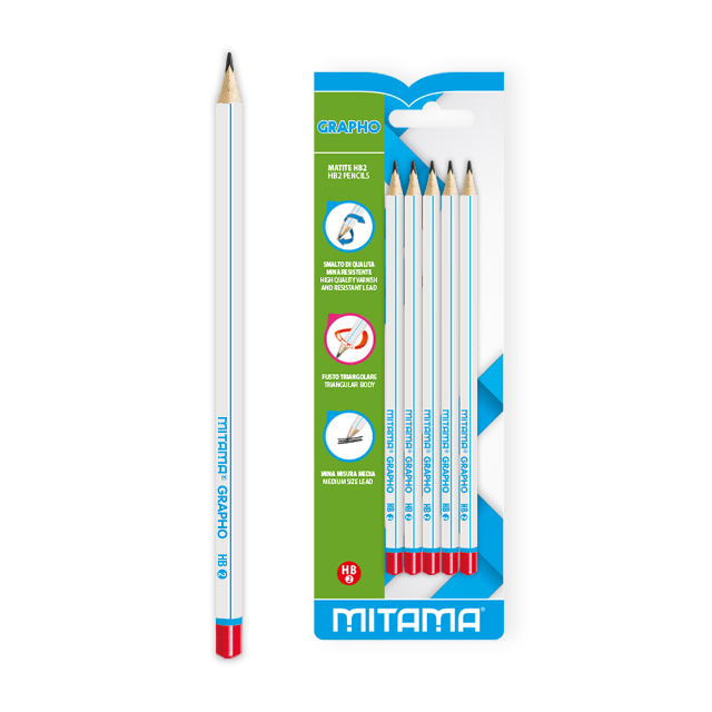Ceruzka MITAMA HB /5 ergonomický tvar