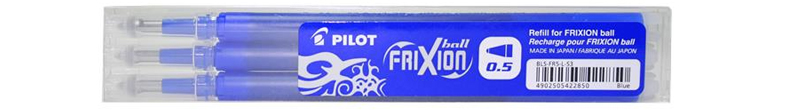 Náplň gumovacia PILOT FRIXION modrá 0,5 /3ks