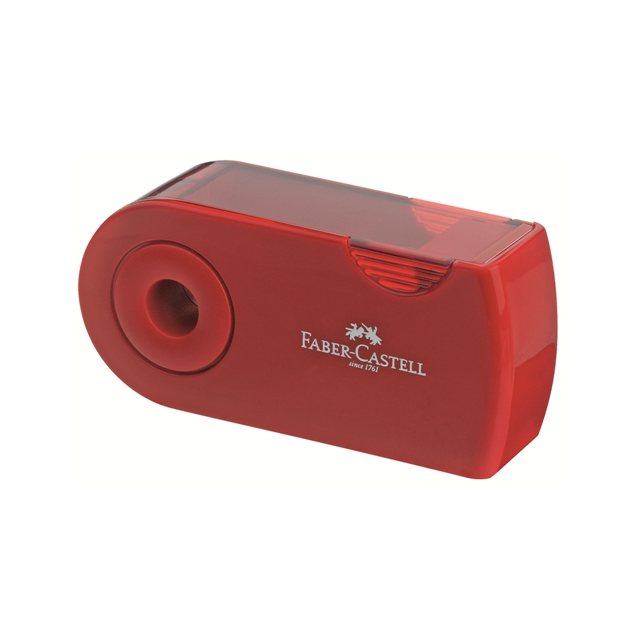 Strúhadlo Faber Castell Sleeve bezpečnostné červené/modré