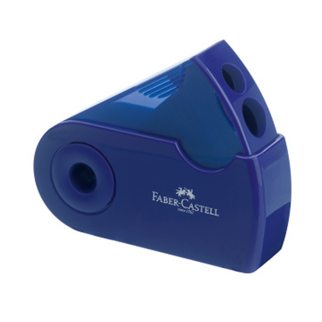 Strúhadlo Faber Castell Sleeve bezpečnostné červené/modré