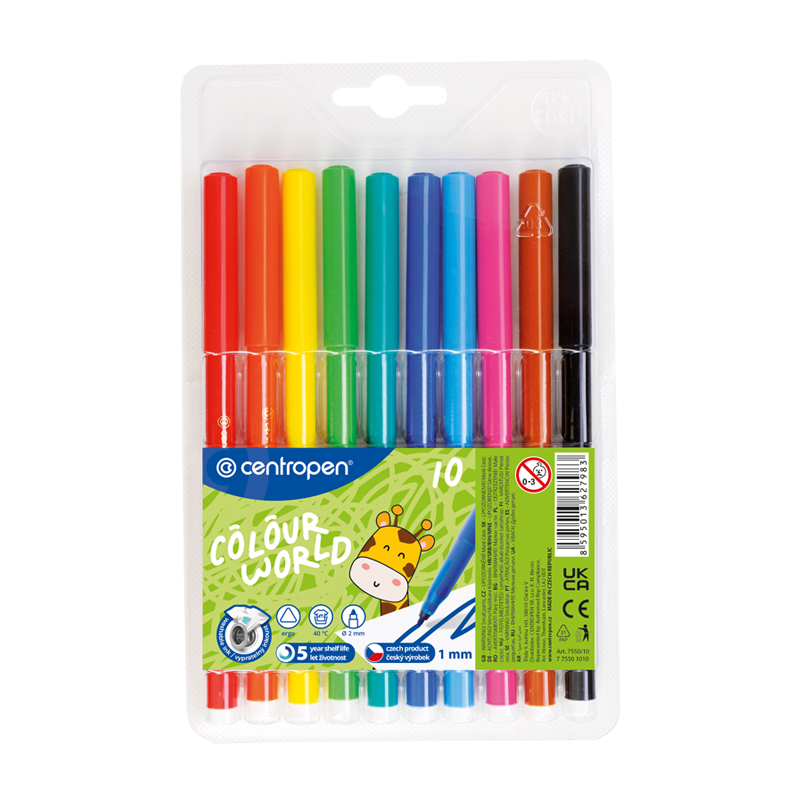 Fixky CENTROPEN vyprateľné 7550/10