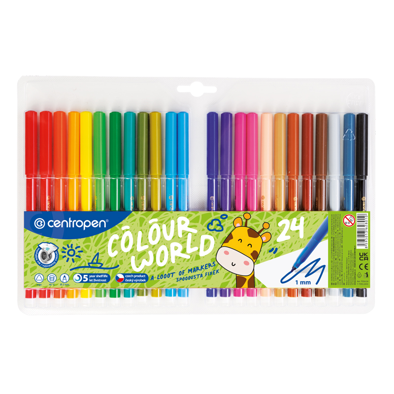 Fixky CENTROPEN vyprateľné 7550/24